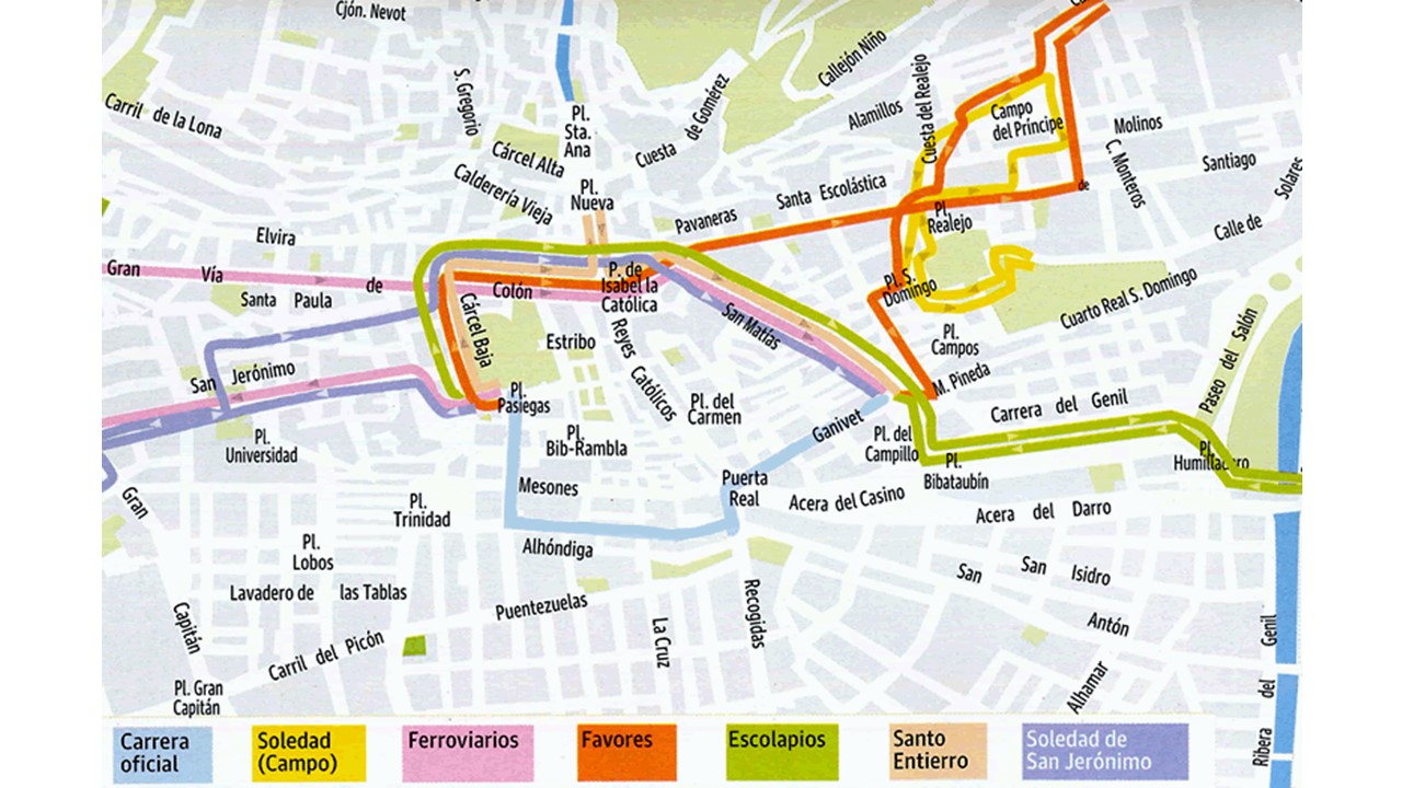 Viernes santo mapa